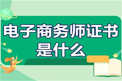 专业电子商务师怎么考